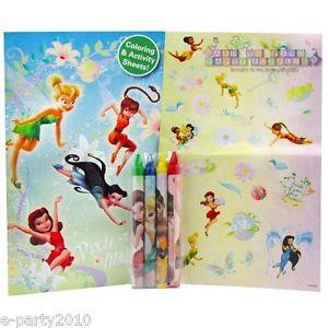 Tinker Bell Disney Fairies Coloring Fun Set Birthday Party Supplies Activities