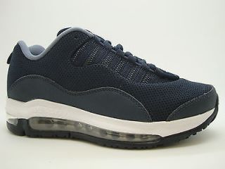 442095 403 Boys Youth Air Jordan CMFT Air Max 10 Obsidian Blue White Sneakers