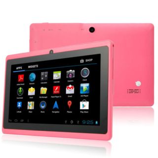 8GB 7" A13 Capacitive Android 4 0 Dual Camera WiFi Tablet PC Pink Bundle Case