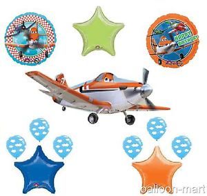 Disney Planes Balloons Set Birthday Party Supplies Dusty Crophopper w Clouds