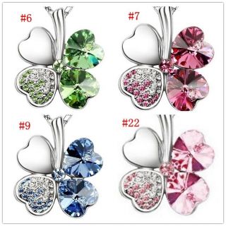 Fashion of Swarovski Crystal Pendant Necklace Options 8 Colur 9554