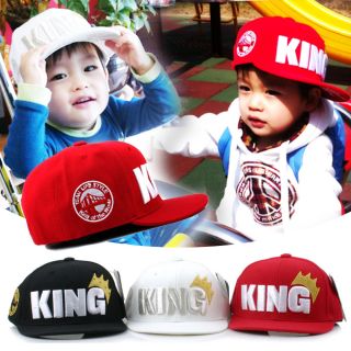 New Child King Fashion Baby Hat KPOP Character Hiphop Cap Outdoor Child Trucker