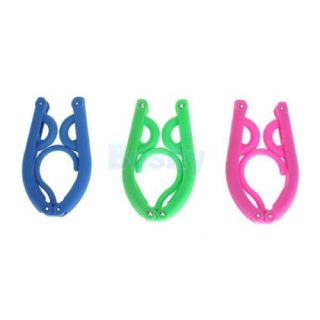 3X Portable Travel Trip Foldable Folding Hanger Rack for Kids Adult Clothes Pink