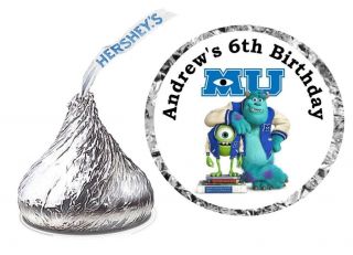 216 Monsters University Birthday Party Favors Hershey Kisses Labels