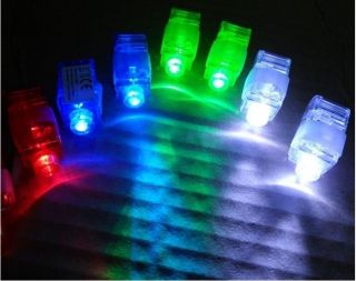 8x 200x LED Laser Finger Beams Lights Rings Torch Party 4 Colors
