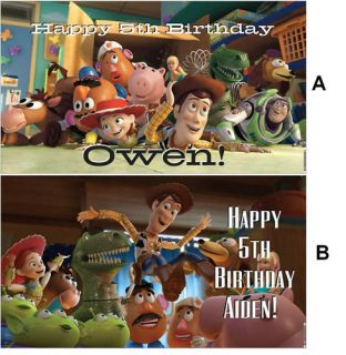 Custom Disney Toy Story 3 Birthday Party Banner