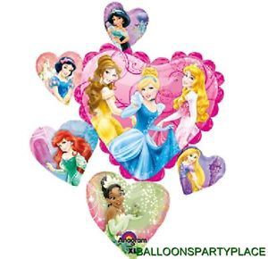 Disney Princess Birthday Party Supplies Mylar Balloon Group Cluster Jumbo Girls