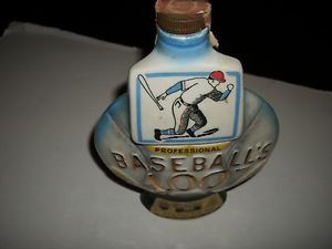 1969 Professional Baseball 100th Anniversary Jim Beam Liquor Bottle Empty