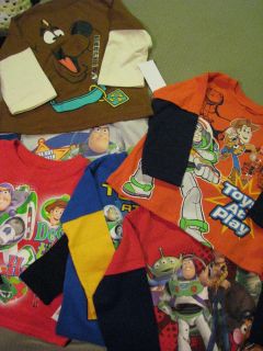 Disney Hanna Barbara Scooby Doo Shirts Toy Story Buzz Woody Toy Story Tops