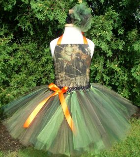 Mossy Oak Tutu Dress Pageant Flower Girl Birthday Camo Hunting Wedding