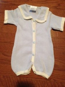 Nieman Marcus Boy's Infant Baby Boy's Sailor Knit Outfit Onesie 0 3 Months New