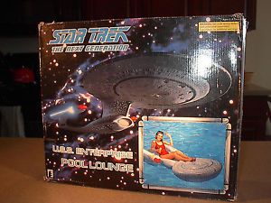 New 1996 Star Trek Next Generation USS Enterprise Pool Lounge Chair Toy 1 of 3