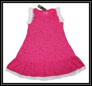 Chasing Fireflies Girls Nano Ditsy Pink Floral Daisy Dress Size 2 2T OO
