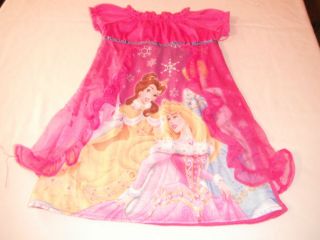 Disney Princess Belle Cinderella Sleeping Beauty Nightgown 2T Adorable