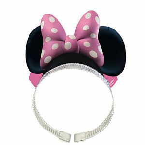 8 Disney Mickey Mouse Birthday Minnie Ears Bow Headband Party Favors Supplies