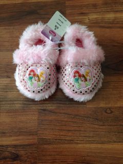 New Toddler Disney Princess Slippers Pink Size 5 6