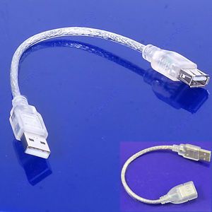 Short USB 2 0 A A Male to Female Extension Cable Cord
