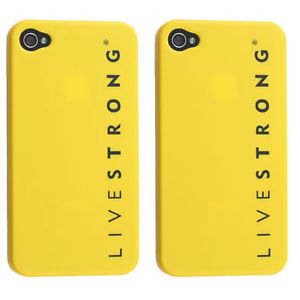 2 Pack Livestrong Bike Team Extreme Sport Hard Yellow Case 4 Apple iPhone 4 4S