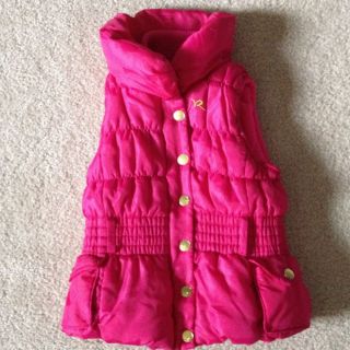 Roca Wear Girl's Pink Puffer Vest Jacket Size 18 Months