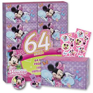 Disney's Minnie Mouse 64pc Favor Pack Birthday Party Supplies Toys Prizes Box