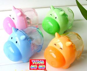 One Hippo Pencil Sharpener Kids Boy Girl Party Favor Supply Bag Prize STS006