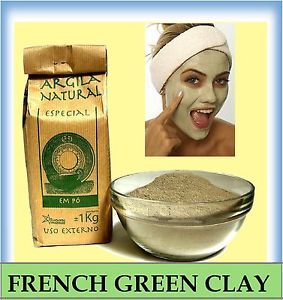 Pure Organic French Green Clay Fine Powder Face Mask The Cheapest on
