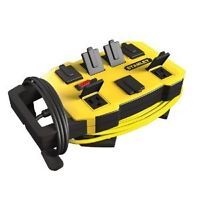 Stanley Outrigger Combo Power Station Plus Extension Cord Contractor Tools