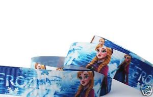 7 8" Frozen Printed Grosgrain Ribbon by The Yard Hairbows USA Seller