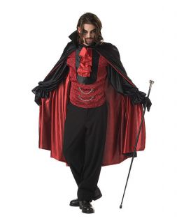 Gothic Count Dracula Bloodthirst Twilight Vampire Adult Men Halloween Costume M