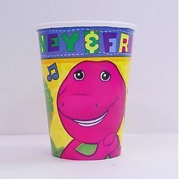 Barney Party Supplies 16 Paper Cups Birthday Baby Bop