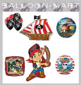 Jake and The Neverland Pirates Birthday Party Supplies Balloons SHIP Skull New