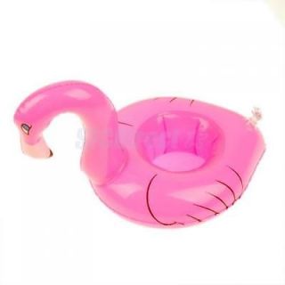 Pink Inflatable Pool Tropical Flamingo Floating Coaster Soft Safe for Children