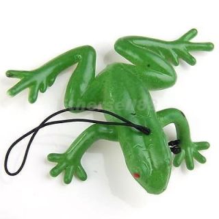 1pc Soft Rubber Frog Toy Keychain Party Favors Green