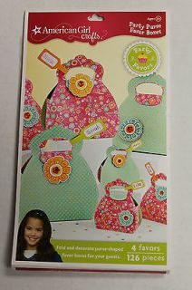American Girl Crafts Party Purse Favor Boxes Set of 4 Party Favors New