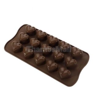 Silicone Heart Pattern Chocolate Muffin Mold Tray Silicone Macaroon Mat DIY