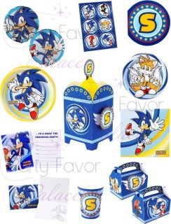 Sonic The Hedgehog Birthday Party Supplies Cups Plates Napkins Balloons U Pick