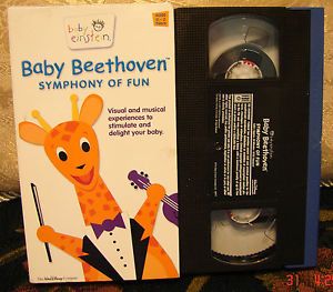 Baby Beethoven Einstein VHS Symphony of Fun Musical Visual Educational Video VGC