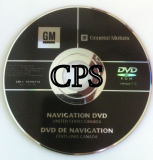 2007 2008 2009 2010 GMC Acadia GM Navigation Disc DVD 10396714 GPS Map Disk