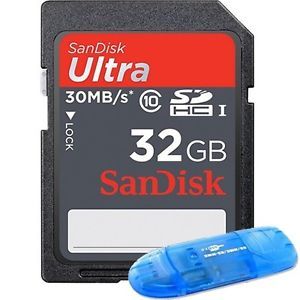 SanDisk Ultra 30MB s 32GB Class 10 SD SDHC UHS I 200x Flash Memory Card Reader