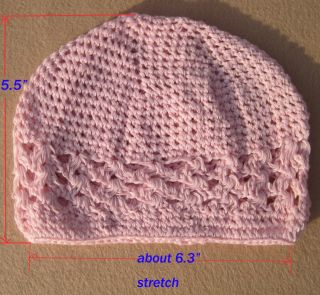 Baby Crochet Knit Handmade Beanie Kufi Hat Cap Newborn Girl Gift New