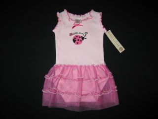 New "Little Ladybug" Tutu Dress Girls Baby Clothes 6 9M