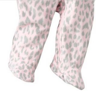 Carters Baby Girl Clothes Outwear Pram Snowsuit Pink Leopard 3 6 9 Months