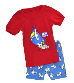Baby Toddler Kids' Boys' Clothing Short Sleeve Sleepwear Cute Pajama Set 1 6Y