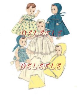 7970 Vintage Doll Clothes Pattern 11 5 inch Baby Doll
