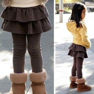 New Kids Toddlers Girl Casual Slim Skinny Skirt Leggings Culottes Pants Sz 2 7 Y