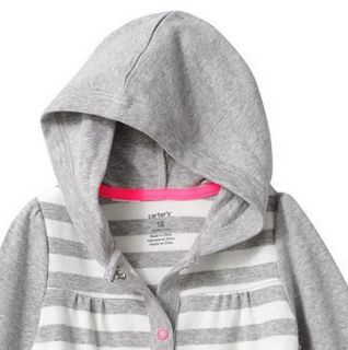 Carters Baby Girl Fall Winter Clothes Coverall Gray 3 6 9 12 18 24 Months