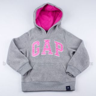 Baby Gap Girls Sweatshirt Hoodie Logo Jacket Fleece