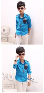 Fashion Kids Toddlers Clothes Cute Boys 3 Colors to Choose Tops Shirts AGES2 7Y