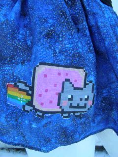 Nyan Cat Tutu Skirt Shirt Your Sz Meme Costume Stars Space Galaxy Pop Tart BTS