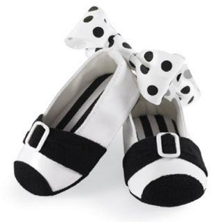 Mud Pie Baby Black and White Patent Shoes 167076 Tres Jolie Collection